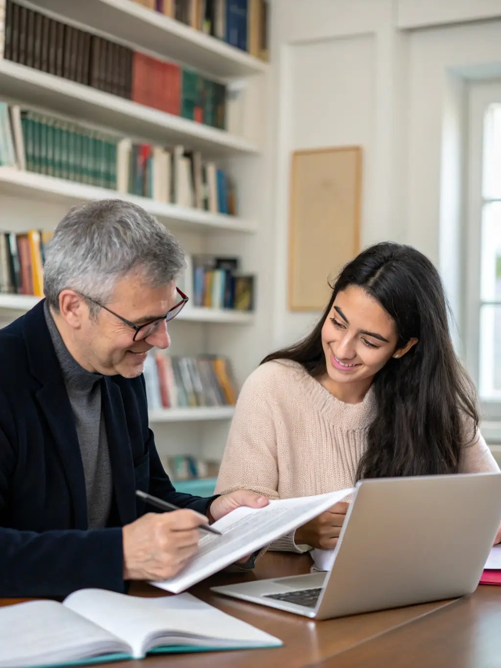 An industry expert providing guidance and support to a student during a personalized lesson, emphasizing the value of learning from experienced professionals.